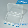 Plastic Compartment Box 1 Grid, Hanging Hole, 4.7x3.5x1.4 inch