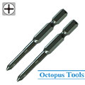 Bits for Low Torque / Low Speed, Philips #0 x 85mm 6.35 hex shank (2pcs/pack)