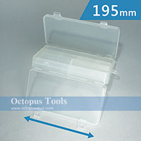 Plastic Compartment Box 12 Grids, Double Side, Hanging Hole, 7.7x4.5x1.9 inch