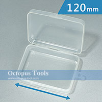 Plastic Compartment Box 1 Grid, Hanging Hole, 4.7x3.5x1.4 inch