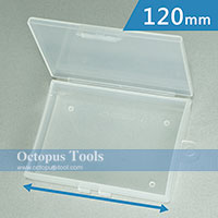 Plastic Compartment Box 1 Grid, Hanging Hole, 4.7x3.5x0.8 inch