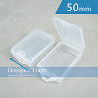 Plastic Compartment Box 1 Grid, 2 Pieces, Hanging Hole, 3x2x0.9 inch(Each)