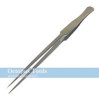Jewelry Thin-Tapered Fine Point Tips Non-Magnetic Tweezers 200mm