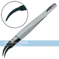 ESD PPS Tipped Tweezers J-Curved Tip PTZ-43 Engineer