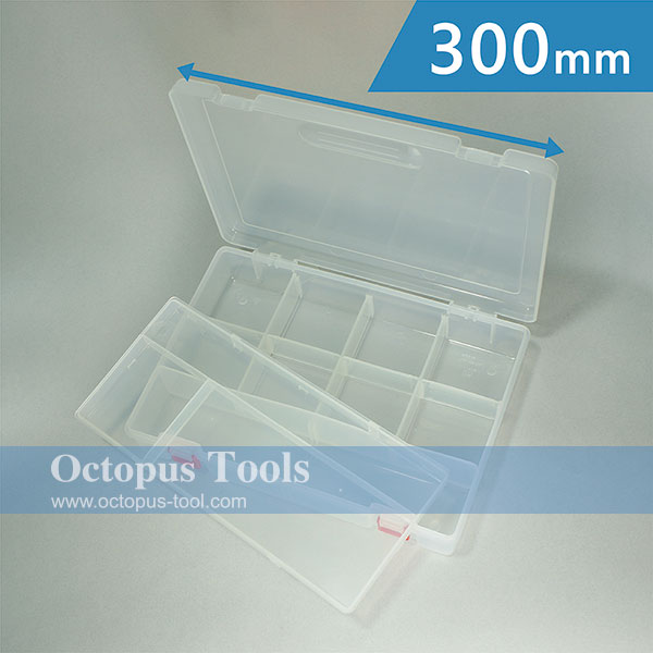 Plastic Compartment Box 2 Layers, 1 Tray, Adjustable Dividers, Hanging  Hole, 11.8x8.5x2.4 inch(420.818)_Plastic Storage Case_Tool  Organizers_S-TURBO D.I.Y. & HARDWARE