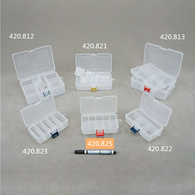 Plastic Compartment Box 10 Grids, Hanging Hole, 5.3x3x1.6  inch(420.825)_Plastic Storage Case_Tool Organizers_S-TURBO D.I.Y. & HARDWARE