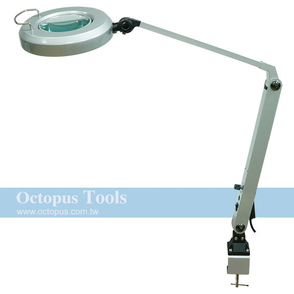 LED Magnifier Lamp w/ Clamp 2.25X 3-pronged Plugs