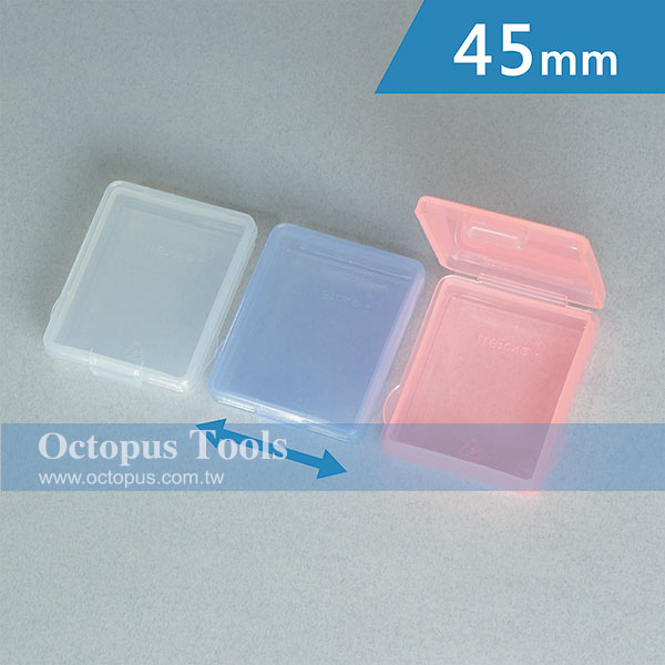 Plastic Compartment Box 1 Grid, 3 Pieces Same Size, 2.2x1.8x0.6 inch(Each)