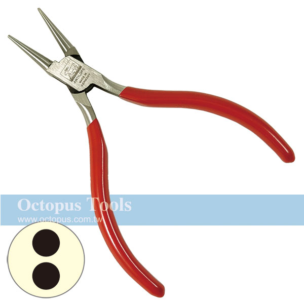 ANTILOPE Round nose pliers with 2 springs without cut 130mm