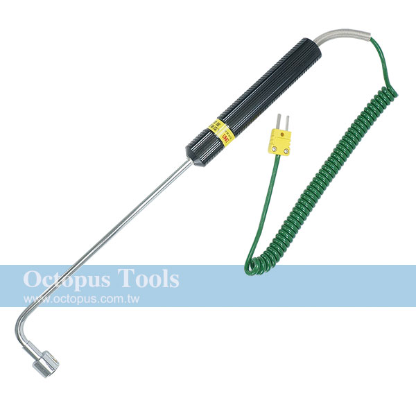 K Type Thermocouple Temperature Probe, Curved, TP-104L